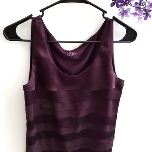 Ann Taylor Loft Sleeveless Blouse Purple